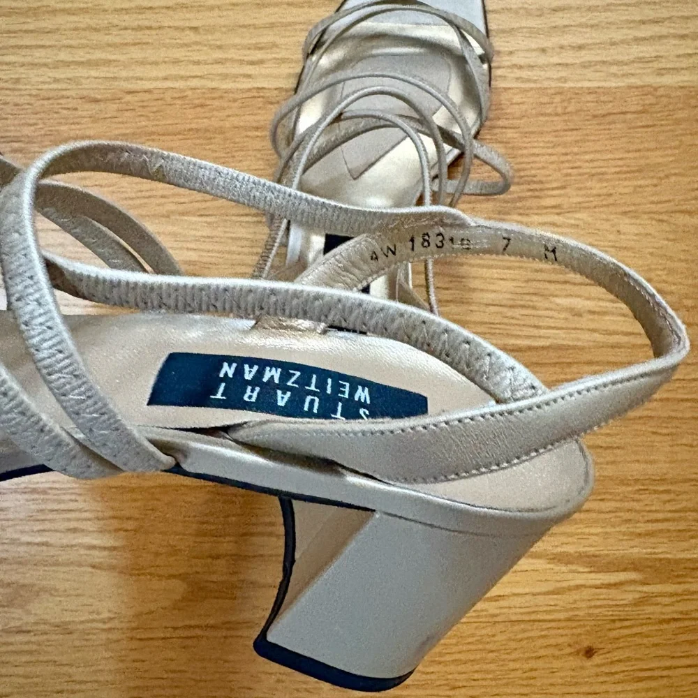 Stuart Weitzman Strappy Block Heels - Picture 5 of 5